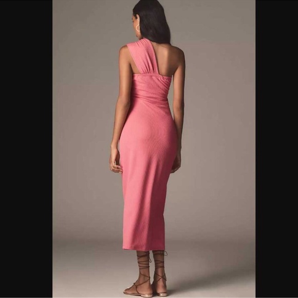 Anthropologie PORRIDGE ANTONIA TWIST-FRONT RIBBED MAXI DRESS Size M NWT - Picture 2 of 9